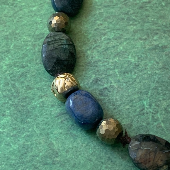 Alexis Bittar New Vanitas Coiled Snake Labradorite Beaded Statement Necklace - Picture 10 of 15